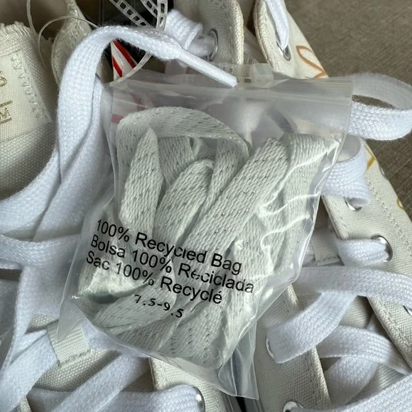 Skechers White High-Top Sneakers with Multicolor Accents - Picture 4 of 11